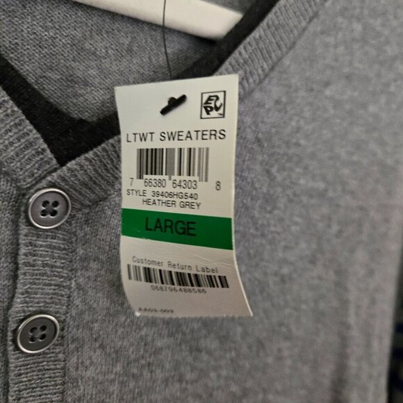 INC International Concept NWT Striped Sustainable Lightweight Sweater Size L - Picture 4 of 5